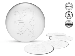 Peugeot Gewölbtes Label Ausgabe Hochwertige Felgendekoration